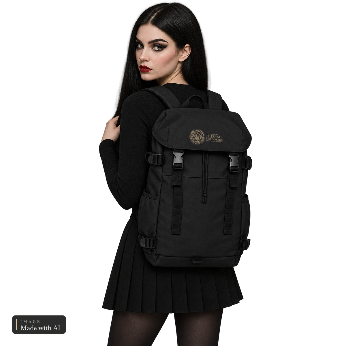 Baron Darkshire · Rucksack, getragen von Katha, Rückansicht