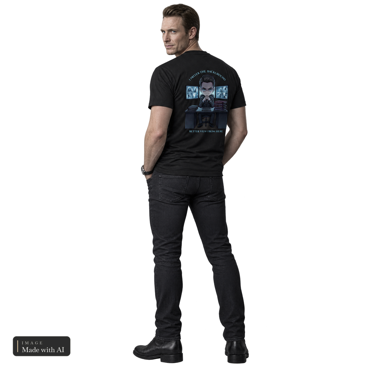 Dark Darlings · Ethan · Shirt, getragen von Ethan, Rückansicht