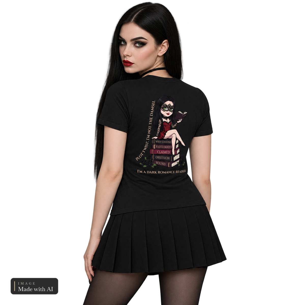 Dark Darlings · Katha · Shirt, getragen von Katha, Rückansicht