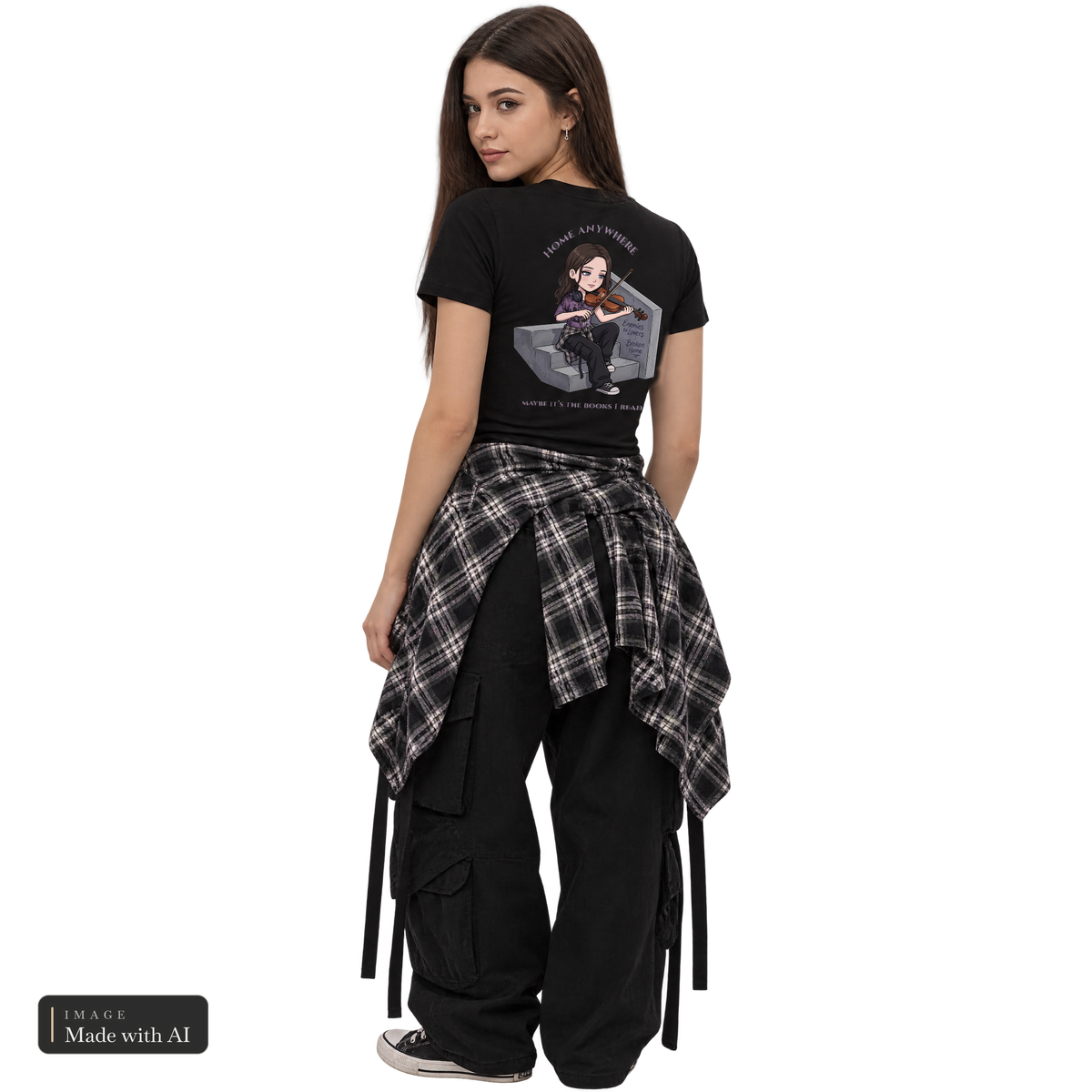 Dark Darlings · Sanja · Shirt, getragen von Sanja, Rückansicht