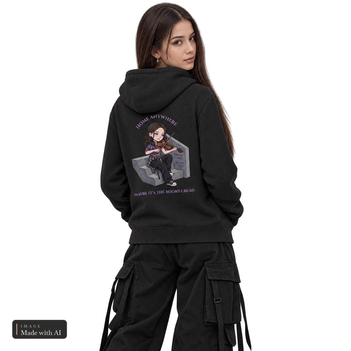 Dark Darlings · Sanja · Zipper, getragen von Sanja, Rückansicht
