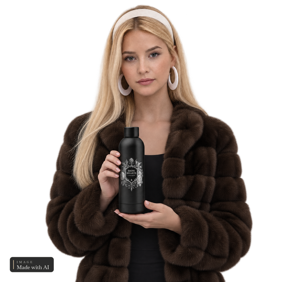 Dark Hearts Signature · Trinkflasche, Sanja in der Hand