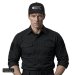 Shadowbound Protection Group · Cap, getragen von Ethan, Vorderansicht